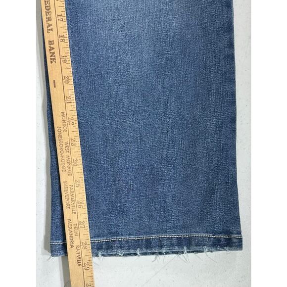 TK Axel Jeans Size 36x28.5 Slim Bootcut Medium Wash Light Distressing - Picture 9 of 10